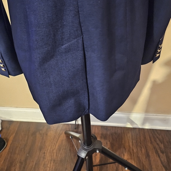 Elie Tahari Midnight Blue Blazer with Gold Button - Picture 7 of 8